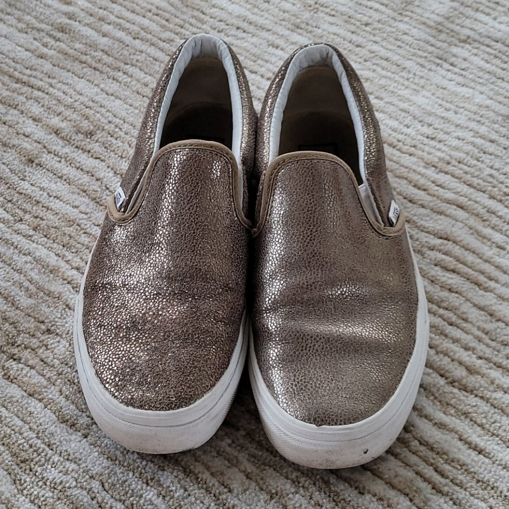Metallic Gold Vans